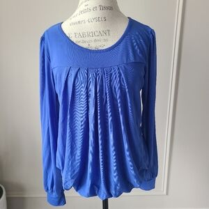 NWT Timeson Elegant Blue Women's Top Mesh Sz.XXL